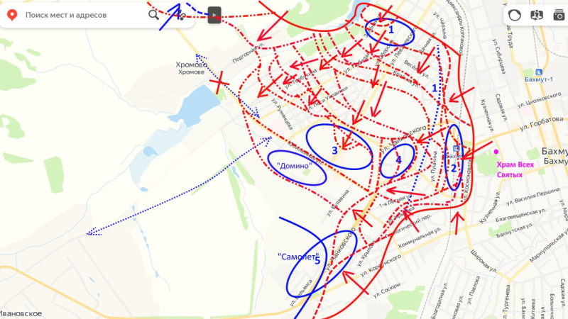 Артемовск (Бахмут) сегодня, 20 мая 2023: карта боевых действий, где идут бои, последние новости на 20.05.2023, штурм и оборона города, наступление армии РФ на Бахмут сейчас