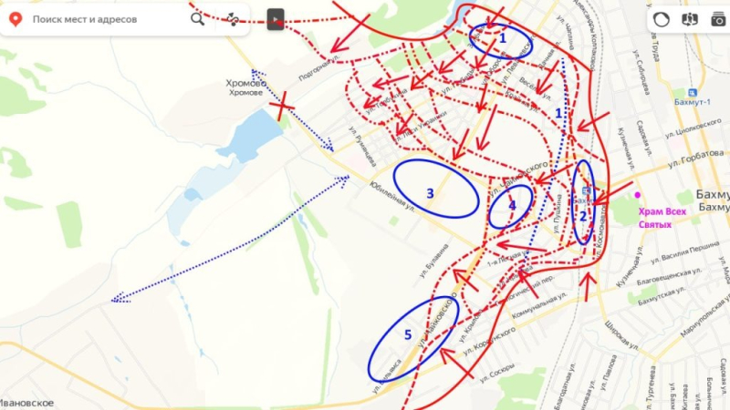 Артемовск (Бахмут) сегодня, 9 мая 2023: карта боевых действий, где идут бои, последние новости на 09.05.2023, штурм и оборона города, наступление армии РФ на Бахмут сейчас